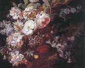 Vase of Flowers - 让·范·惠桑